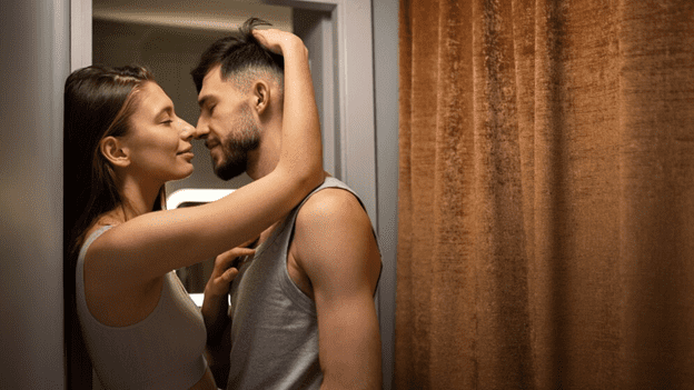 Couple Intimately Holding Each Other
